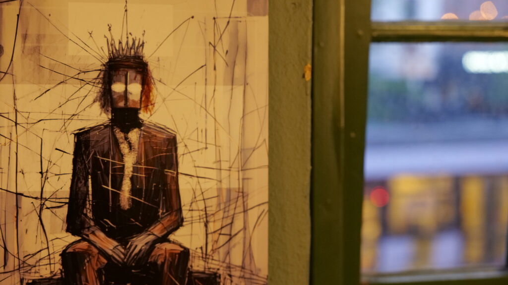 Expo van de metaalrprint afbeeldingen uit Als Een Ravijn Een Richting Is