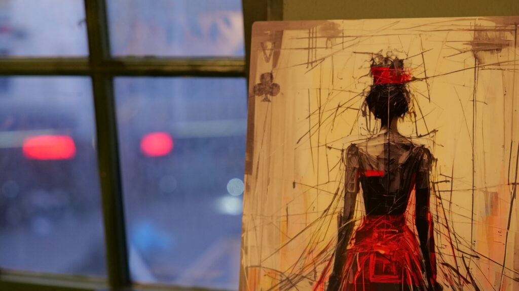 Expo van de metaalrprint afbeeldingen uit Als Een Ravijn Een Richting Is