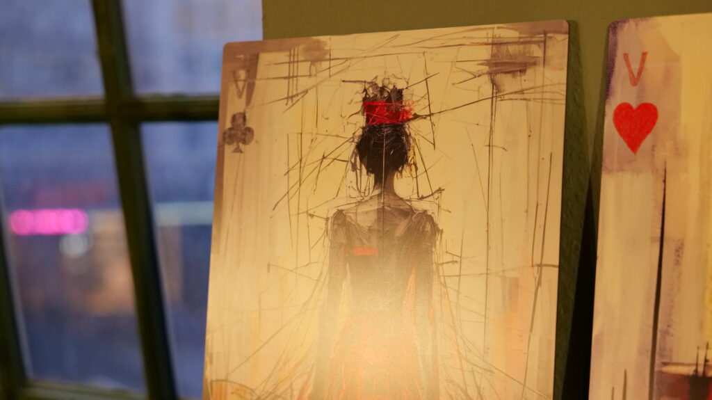 Expo van de metaalrprint afbeeldingen uit Als Een Ravijn Een Richting Is