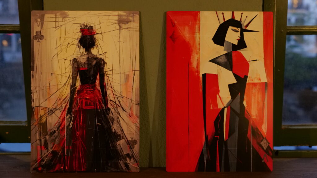 Expo van de metaalrprint afbeeldingen uit Als Een Ravijn Een Richting Is