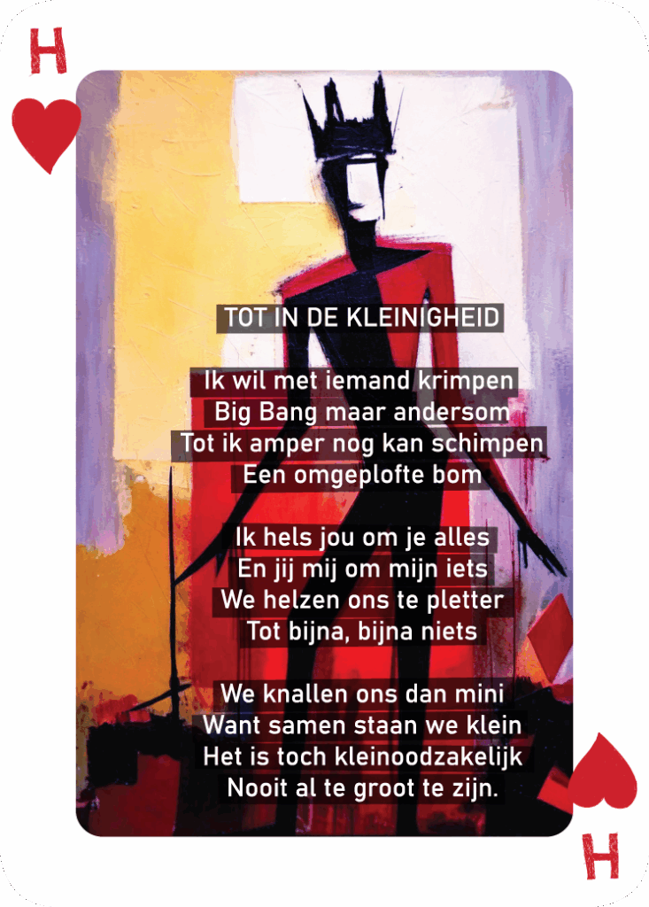 Harten Heer kaart uit René van Densen's dichtbundel kaartset “Als Een Ravijn Een Richting Is”