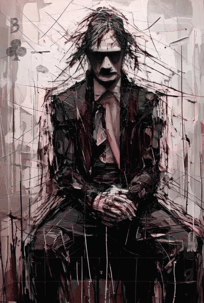 Klaveren Boer metaalprint uit expo "Als Een Ravijn Een Richting Is" in 't Postje, Gent